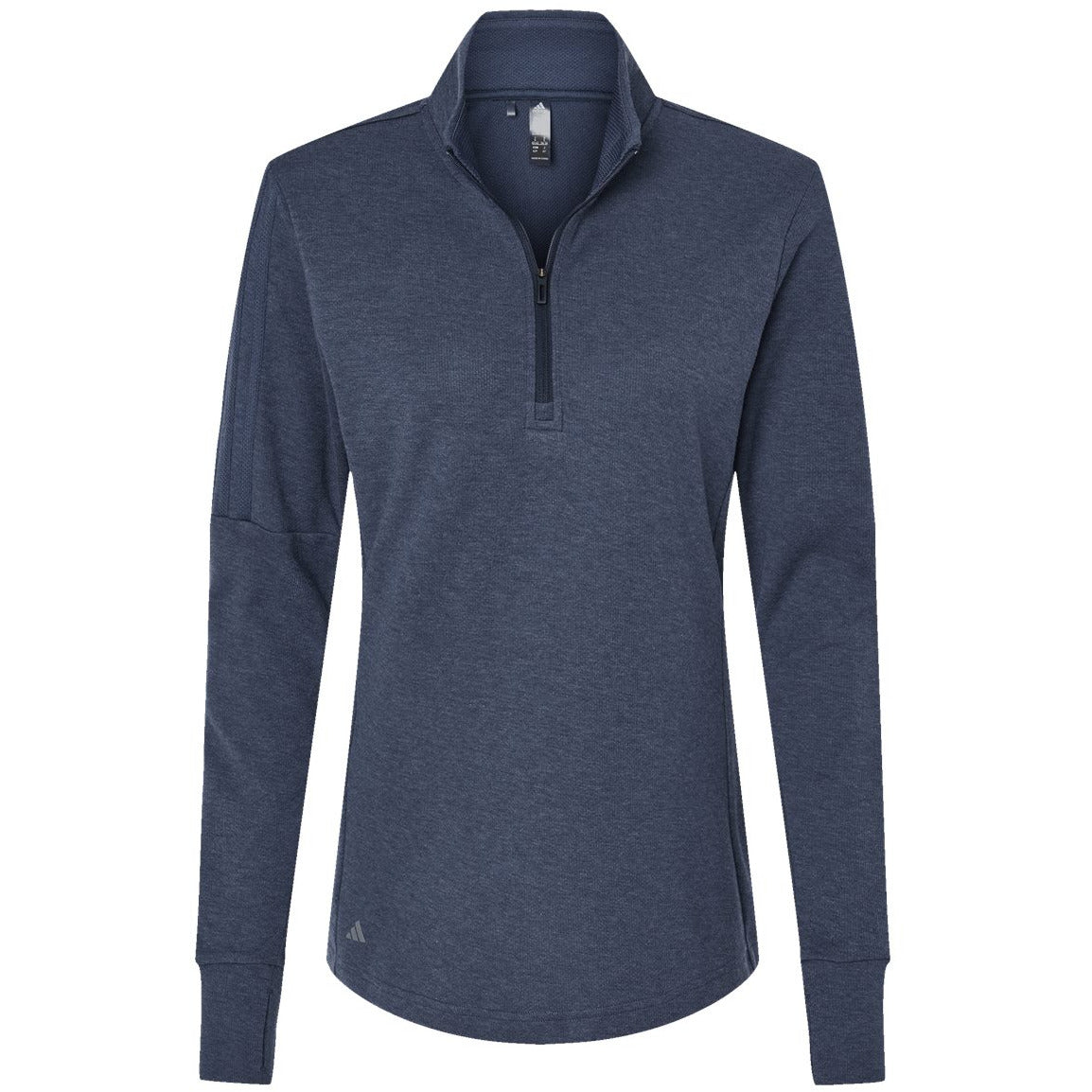 Adidas Women's 3-Stripes Quarter-Zip Sweater