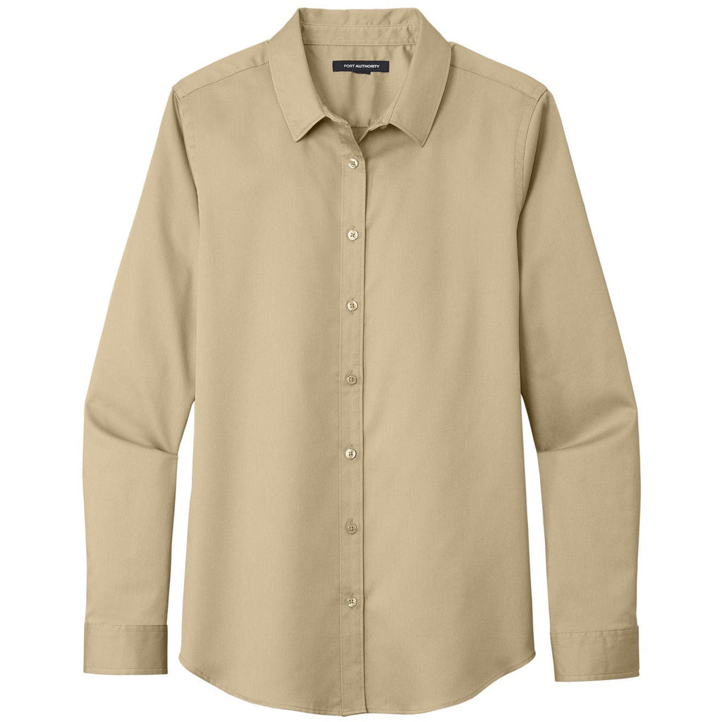 Port Authority® Women's Long Sleeve SuperPro React™Twill Shirt