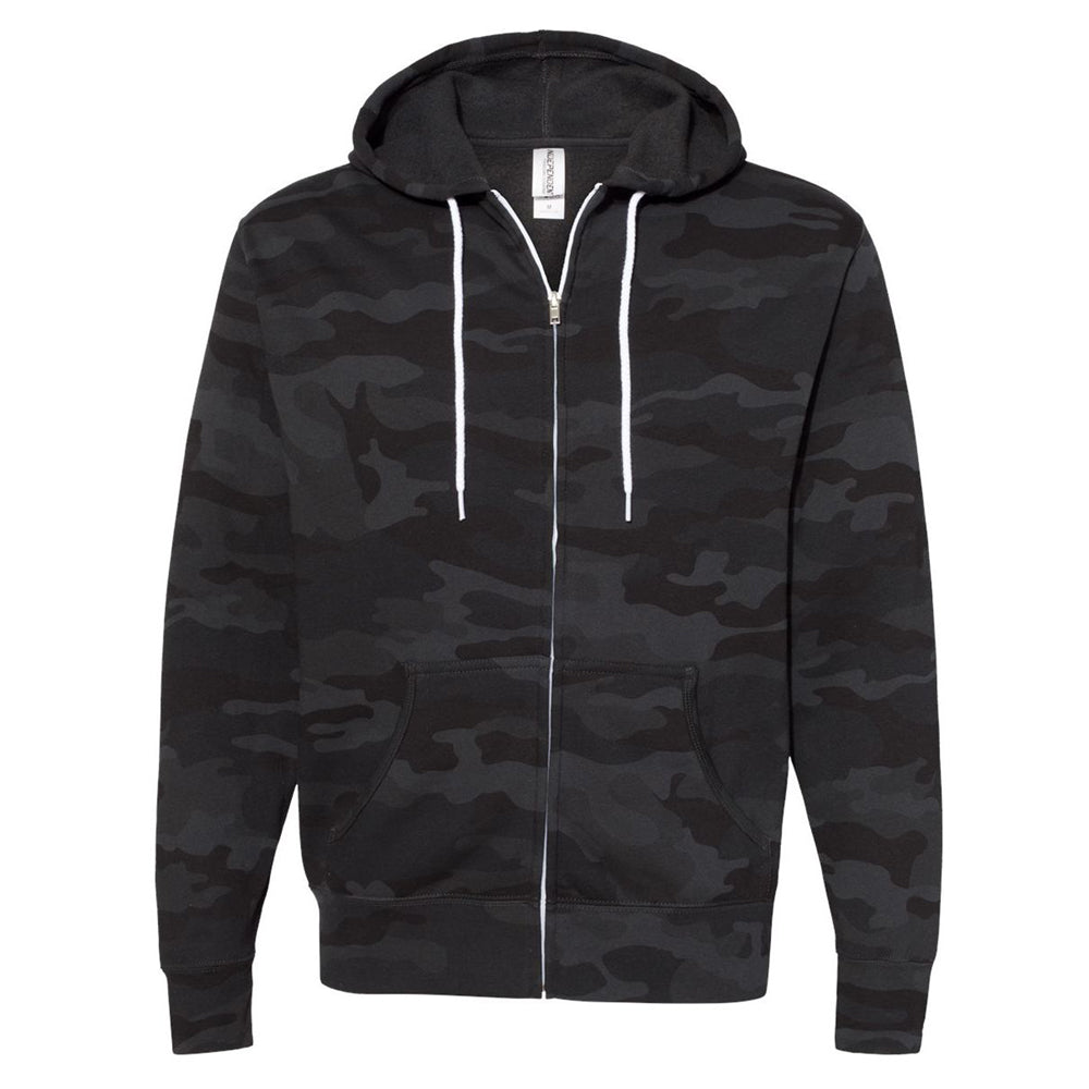 Lightweight Full-Zip Hooded Sweatshirt