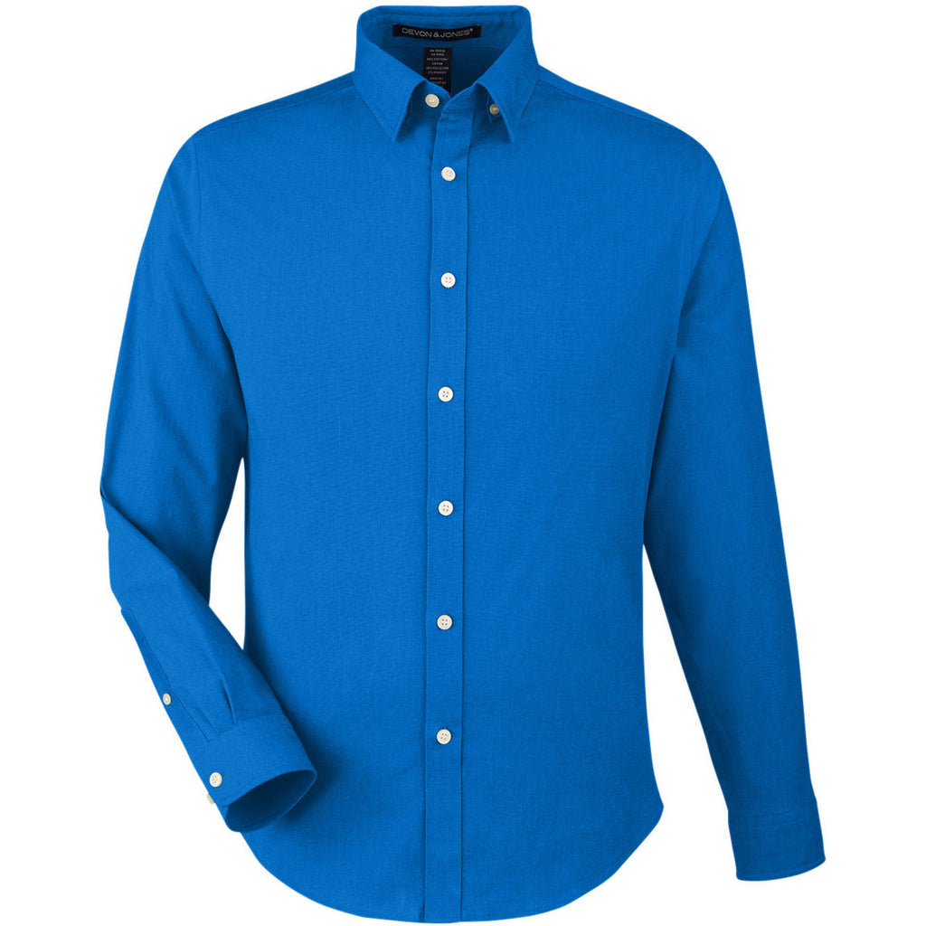 Devon & Jones Men's CrownLux Performance® Spencer Poplin Dress Shirt